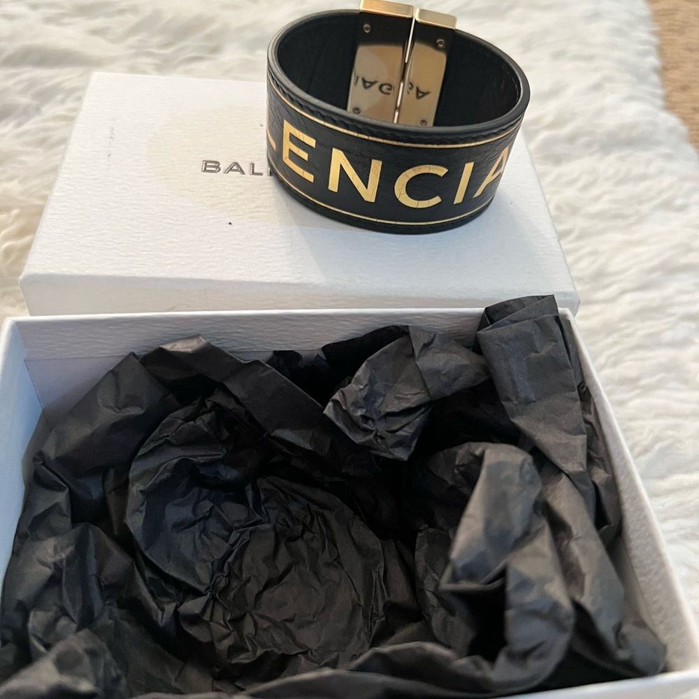 Balenciaga leather bracelet